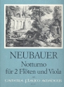 Notturno  fr 2 Flten (Flte und Violine) und Viola