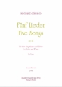5 Lieder op.41 fr Gesang (tief) und Klavier Partitur (dt/en)