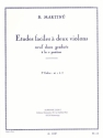 Etudes faciles  2 violons vol.1 (nos.1-5) 9 duos gradus  la premire position