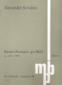 Sonate-Fantaisie gis-Moll oppost. (1886) fr Klavier