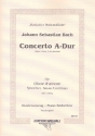 Concerto A-Dur BWV1055a fr Oboe d'amore, Streicher und Bc Fr Oboe d'amore und Klavier