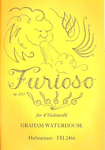Furioso op.21,3 fr 4 Violoncelli Partitur und Stimmen