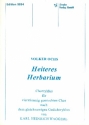 Heiteres Herbarium Chorzyklus fr gem Chor a cappella Partitur
