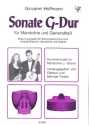 Sonate G-Dur für Barockmanoline/ neapolitanische Mandoline und Gitarre Partitur und 3 Stimmen
