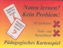 Noten lernen kein Problem Pdagogisches Kartenspiel