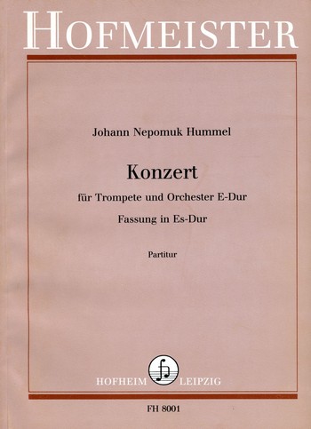 Konzert E-Dur fr Trompete und Orchester  (Fassung in Es-Dur) Partitur