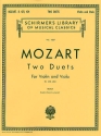 2 Duets KV423 and KV424 for violin and viola score