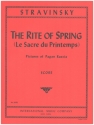 The rite spring for orchestra score