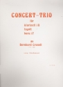 Concert-trio for clarinet, bassoon and horn in f score and parts