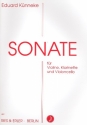 Sonate für Violine, Klarinette und Violoncello Partitur und Stimmen
