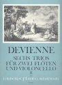 6 Trios op.19 Band 2 (Nr.4-6) fr 2 Flten und Violoncello Stimmen