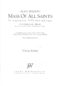 Mass of all Saints for congregation, mixed chorus and organ vocal score