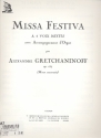 Missa festiva op.154 pour 4 voix mixtes avec accompegnement d'orgue partition (avec Credo)