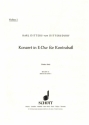 Konzert E-Dur Krebs 172 fr Kontrabass und Orchester Einzelstimme - Violine I