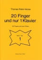 20 Finger und nur ein Klavier Band 1 fr Klavier zu 4 Hnden