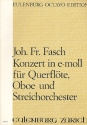 Konzert e-Moll fr Flte, Oboe und Streichorchester Partitur