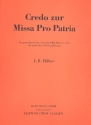Credo zur Missa pro patria fr gem Chor, Orgel und Blechblser (oder Chor und Orgel)