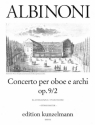 Concerto d-Moll op.9,2 fr Oboe und Streichorchester Klavierauszug