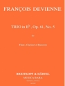 Trio B-Dur op.61,5 fr Flte, Klarinette und Fagott Stimmen