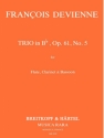 Trio B-Dur op.61,5 fr Flte, Klarinette und Fagott Stimmen