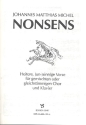 Nonsens - Heitere Verse fr gem. oder gleichst. Chor und Klavier (Partitur)