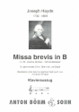Missa brevis B-Dur 'in honorem sancti Joannes de deo' fr gem Chor, Streicher und Orgel Klavierauszug
