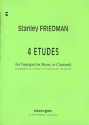 4 Etudes for trumpet (or horn, or clarinet)