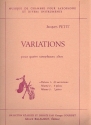 Variations vol.1 10 variations pour 4 saxophones altos en mib partition et parties