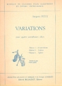 VARIATIONS VOL.3 7 PIECES POUR 4 SAXOPHONES ALTOS         PARTIES GOURDET, GEORGES, ED.