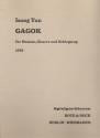 Gagok (1972) fr Gesang, Gitarre und Schlagzeug 3 Spielpartituren