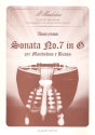Sonata G-Dur Nr.7 per mandolino e basso 4 Stimmen und 1 Partitur (Mandoline / Gitarre)