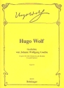 Gedichte von Johann Wolfgang von Goethe Band 3 fr tiefe Singstimme und Klavier
