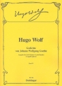 Gedichte von Johann Wolfgang von Goethe Band 4 fr tiefe Singstimme und Klavier