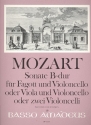 Sonate B-Dur KV292 fr Fagott und Violoncello (Viola und Violoncello oder 2 Violonelli)   Partitur und 3 Stimmen