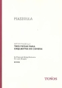 3 piezas para orquesta de camera Ausgabe fr Klavier und Streichorchester Partitur