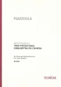 3 piezas para orquesta de camera Ausgabe fr Klavier und Streichorchester Partitur