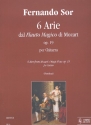 6 arie dal flauto magico op.19 di Mozart per chitarra
