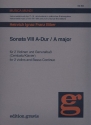 Sonata A-Dur no.8 fr 2 Violinen und Generalbass (Cembalo / Klavier)
