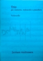 Trio (1965) for clarinet, violoncello and piano score and parts