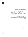 Quartett op.22 fr Violine, Klarinette, Tenorsaxophon und Klavier Partitur und Stimmen (ue 10050/klav.partitur)