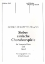 7 einfache Choralvorspiele fr Trompete (Oboe) und Orgel
