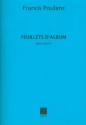 Feuillets d'album  pour piano