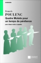 4 motets pour un temps de penitence pour choeur mixte a cappella (la) partition