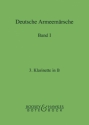 Deutsche Armeemrsche Band 1 fr Blasorchester Klarinette 3 in B