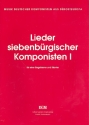 Lieder siebenbrgischer Komponisten Band 1 fr eine Singstimme und Klavier (dt)