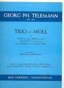 Trio c-Moll fr Flte (Violine, Oboe), Fagott (Violoncello) und Bc 4 Spielpartituren
