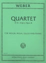 Quartet B flat major op.8 for piano and string trio parts