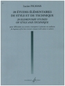 20 Etudes elementaires de style et de technique pour cornet, trompette a pistons (saxhorns)