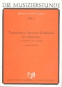 Variationen ber ein Kinderlied fr 4 Klarinetten Partitur und Stimmen
