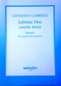 Jubilate Deo omnis terra fr gem Chor (Instrumente ad lib) Partitur